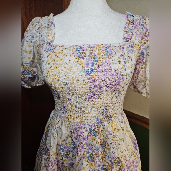 1 STATE floral dress Womens XS - Picture 4 of 6